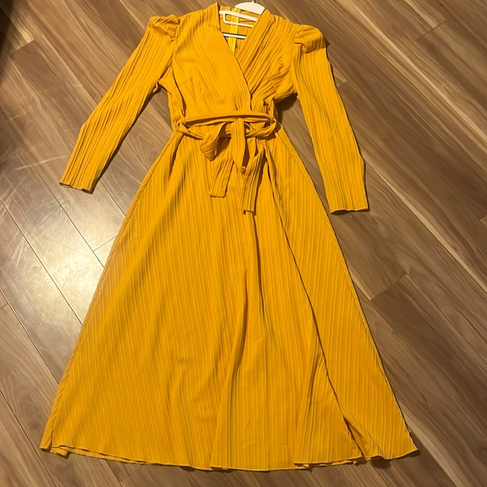 Yellow mustard dress (M)